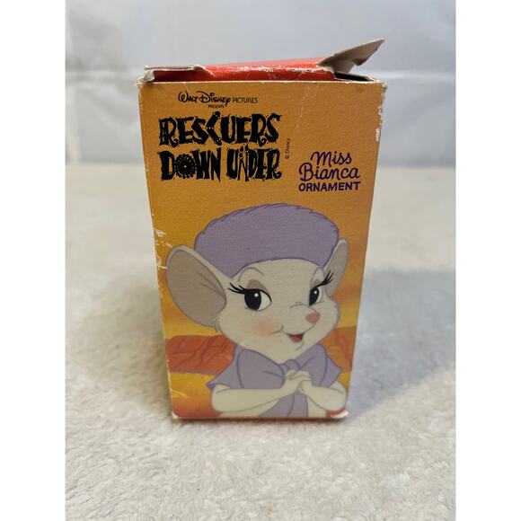 Disney Rescuers Down Under McDonalds Miss Bianca Christmas Ornament 1990 - Picture 3 of 7